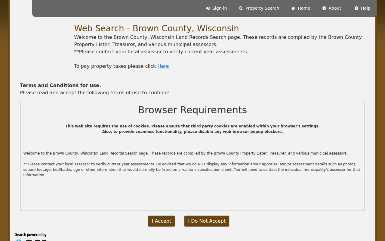 Green Bay residents directory Brown County property search